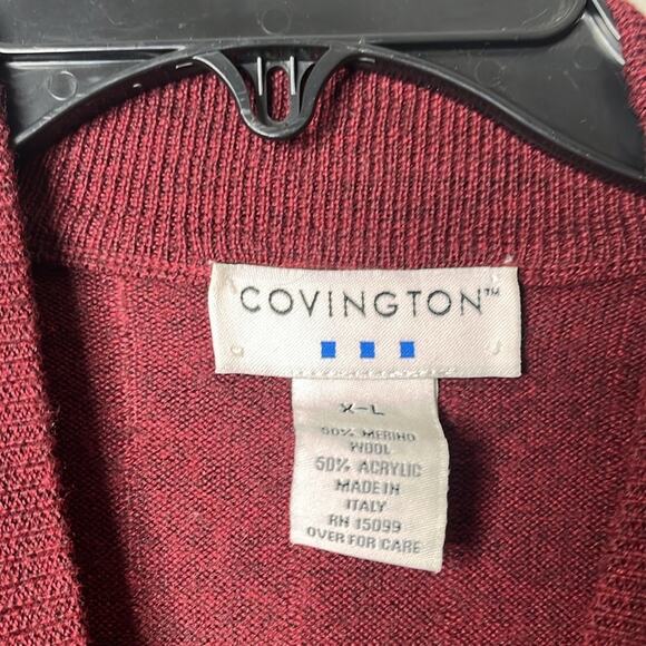 Covington Mens Vintage Wool Blend Sweater XL - Picture 2 of 4